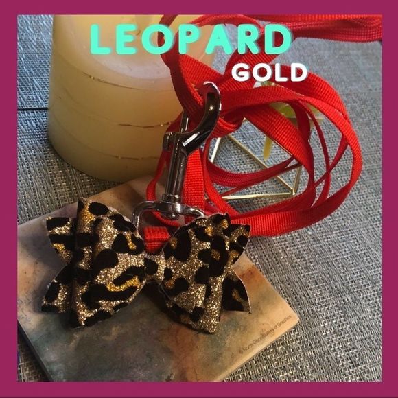 #14 🐾Dog Leash and Detachable Bow Set in Leopard🐾 - Picture 14 of 16